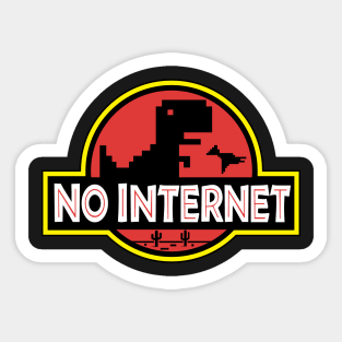 No Internet Park Sticker